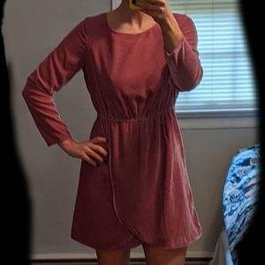 Velvet wrap dress